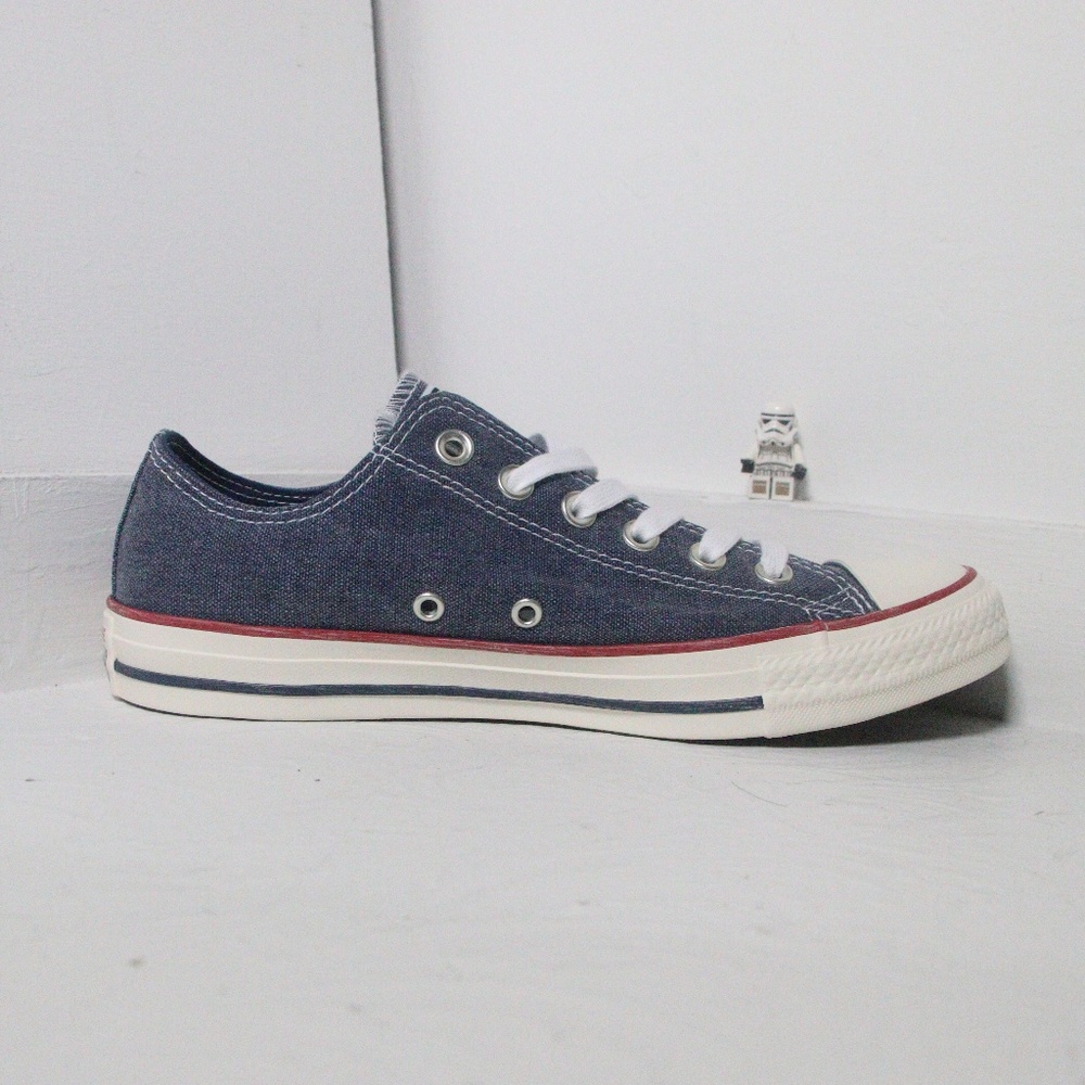 Converse Stonewashed Navy Jean All Star Low Tops